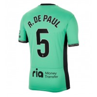 Camisa de Futebol Atletico Madrid Rodrigo De Paul #5 Equipamento Alternativo 2023-24 Manga Curta